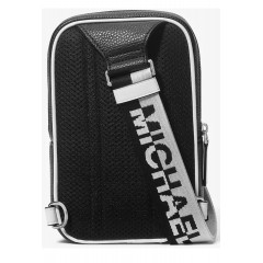 Мужская сумка через плечо Michael Kors Cooper Medium черно-белая
