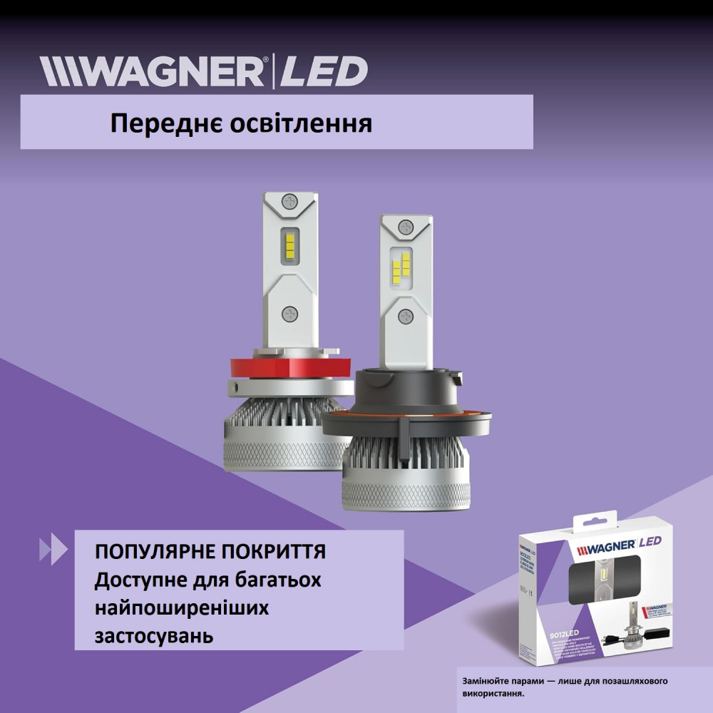 Автомобильная светодиодная лампа головного света Wagner Lighting H11LED 6000K