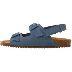 Дитячі сандалі Mango Kids шкіряні сині розмір 33