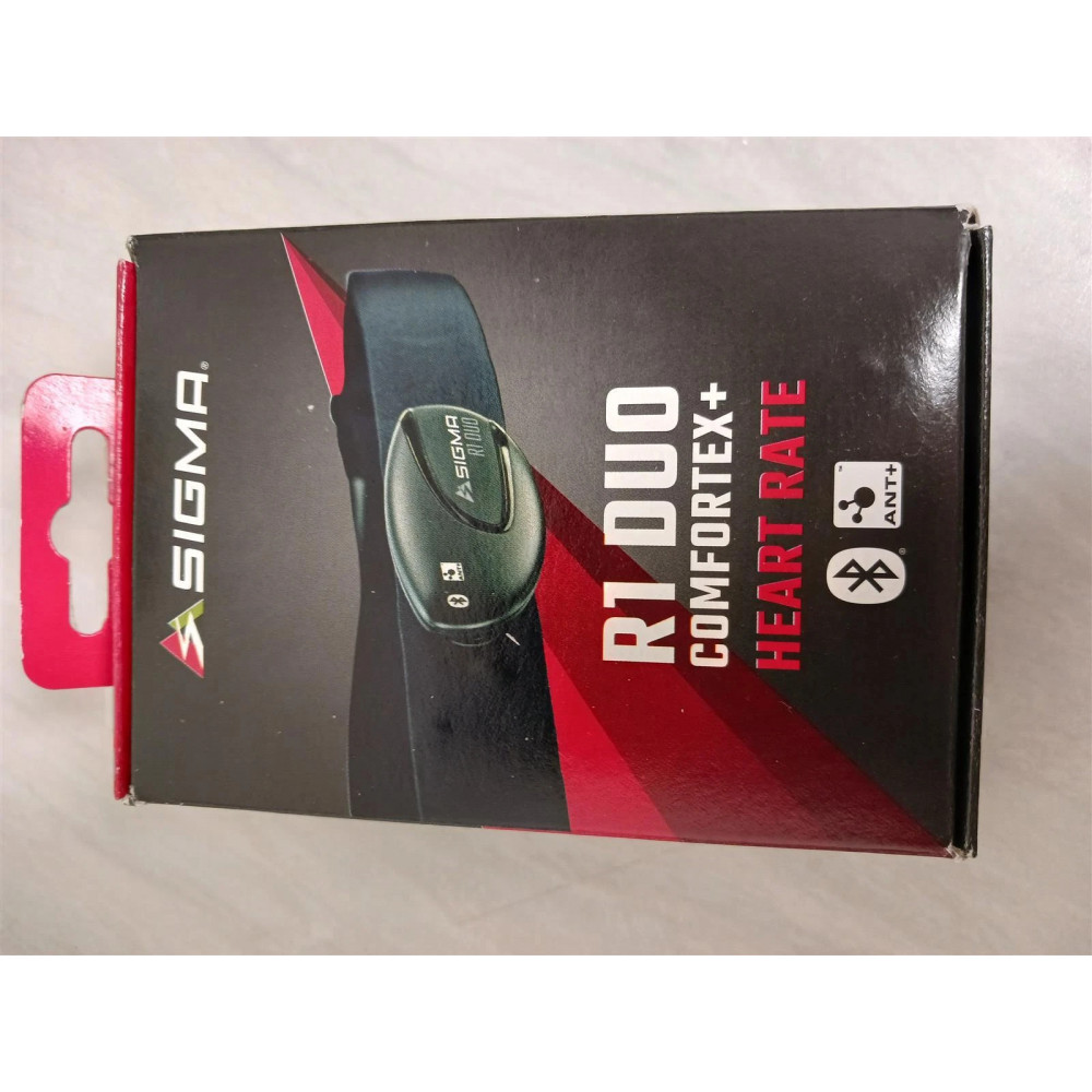 Sigma R1 Duo Comfortex chest heart rate monitor with Bluetooth and ANT+ model 20332