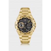 Hugo Boss Wild men's gold wristwatch with black dial