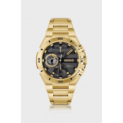 Hugo Boss Wild men's gold wristwatch with black dial