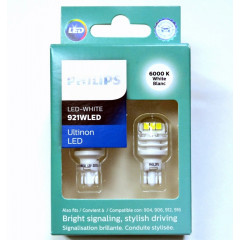 Philips Ultinon 912 White 6000K LED bulbs, 2 pcs for reverse gear