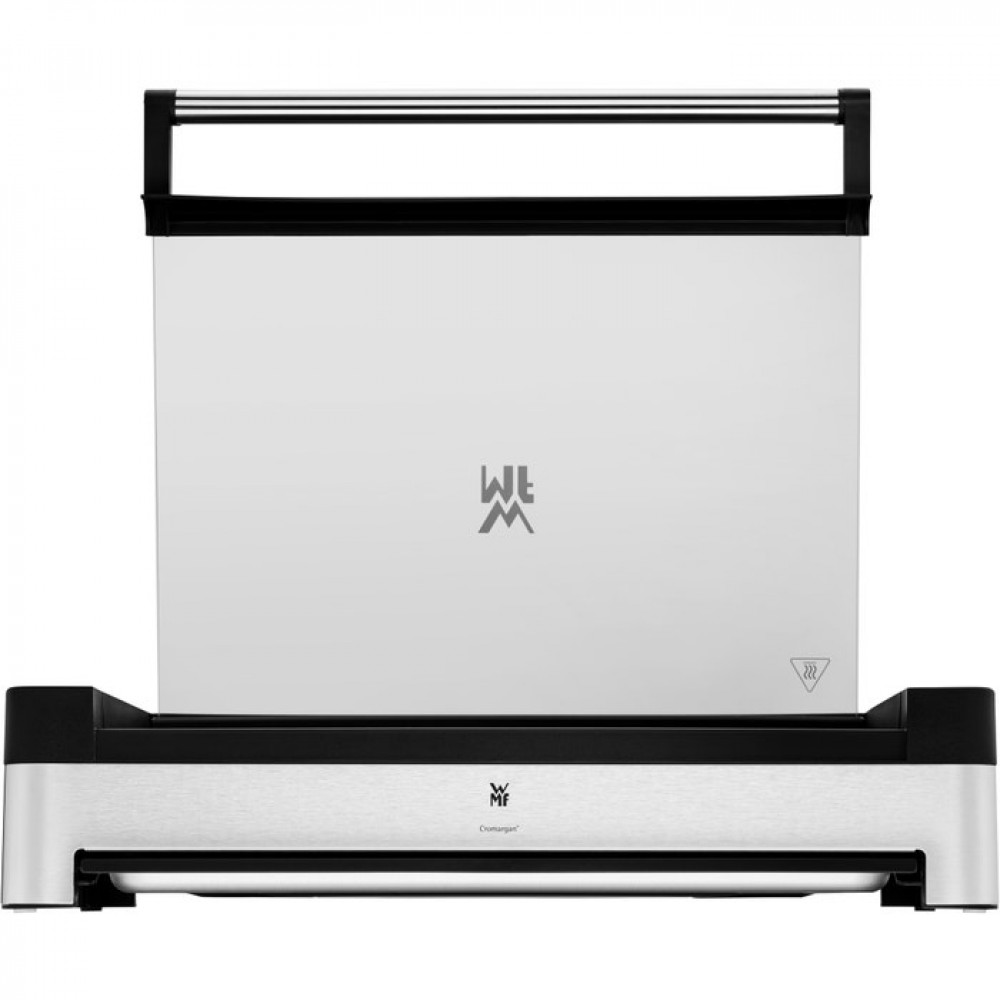 WMF Lono Tischgrill electric grill with ribbed surface and glass lid