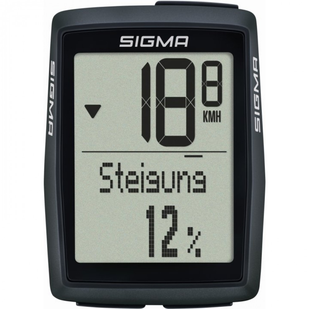 Sigma BC 14.0 WL CAD STS wireless bike computer with cadence — accurate data every kilometer