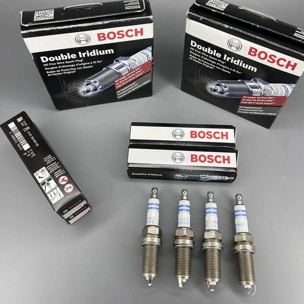 Свечи зажигания BOSCH GENUINE Double Iridium 4 шт для Toyota Corolla и Nissan Frontier 4 шт