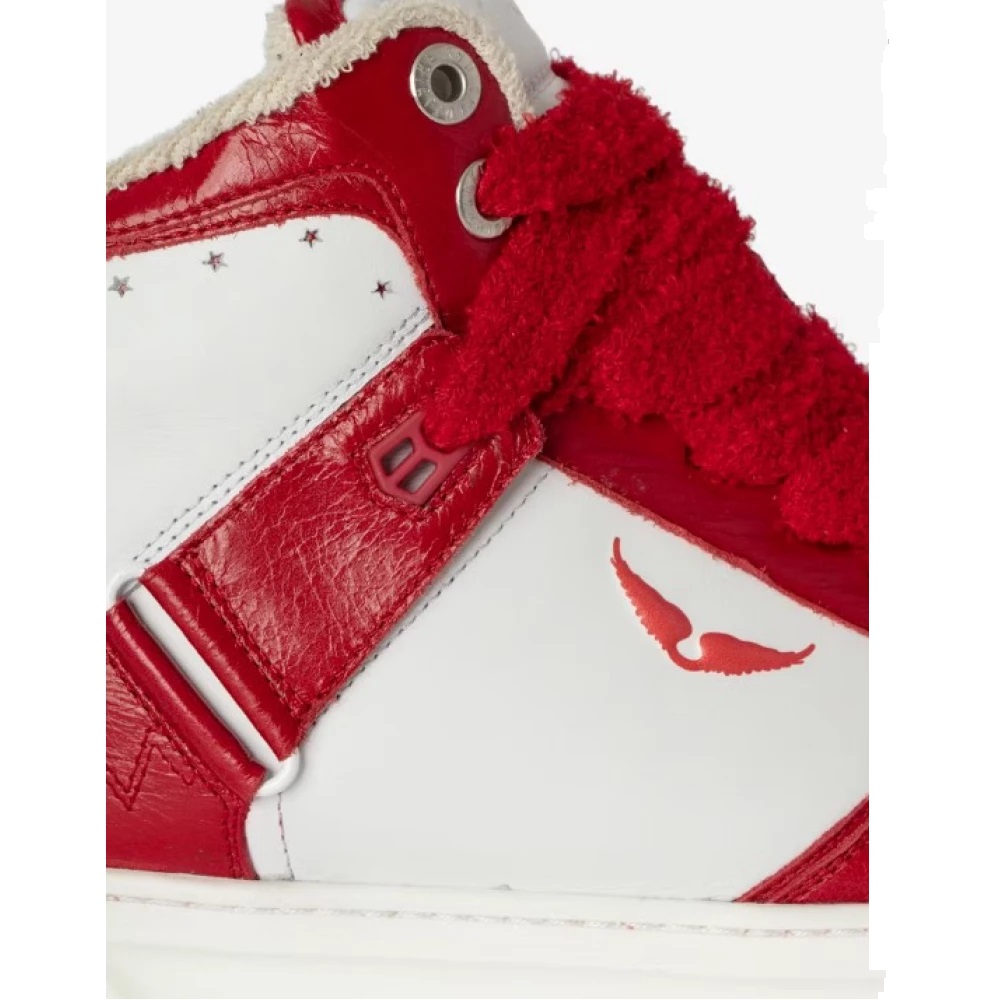 Високі утеплені кеди Zadig&Voltaire Wings з телячої шкіри