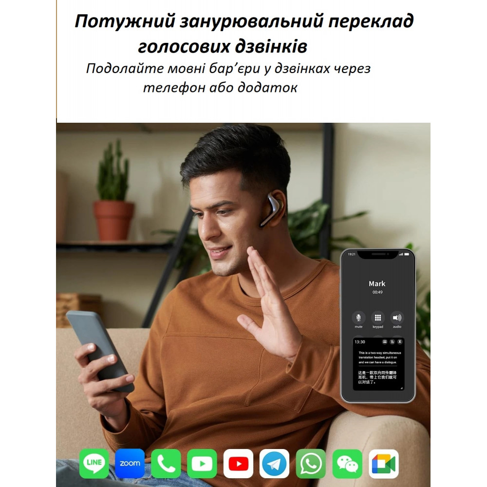 Умные беспроводные наушники Timekettle W4 Pro AI для перевода на 40 языков