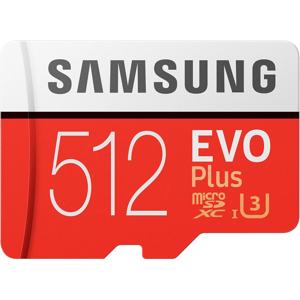 Samsung EVO Plus 512 GB memory card with adapter