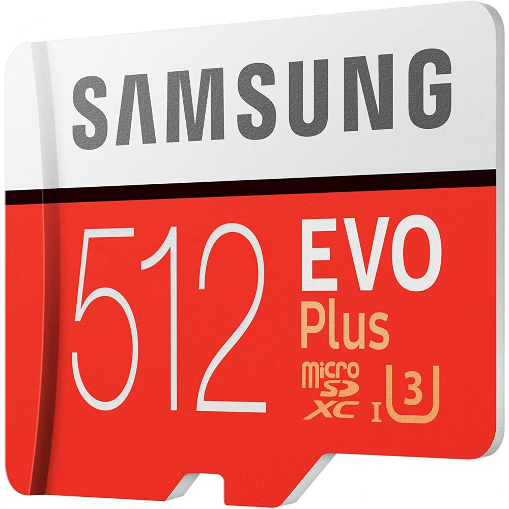 Samsung EVO Plus 512 GB memory card with adapter