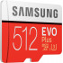 Samsung EVO Plus 512 GB memory card with adapter