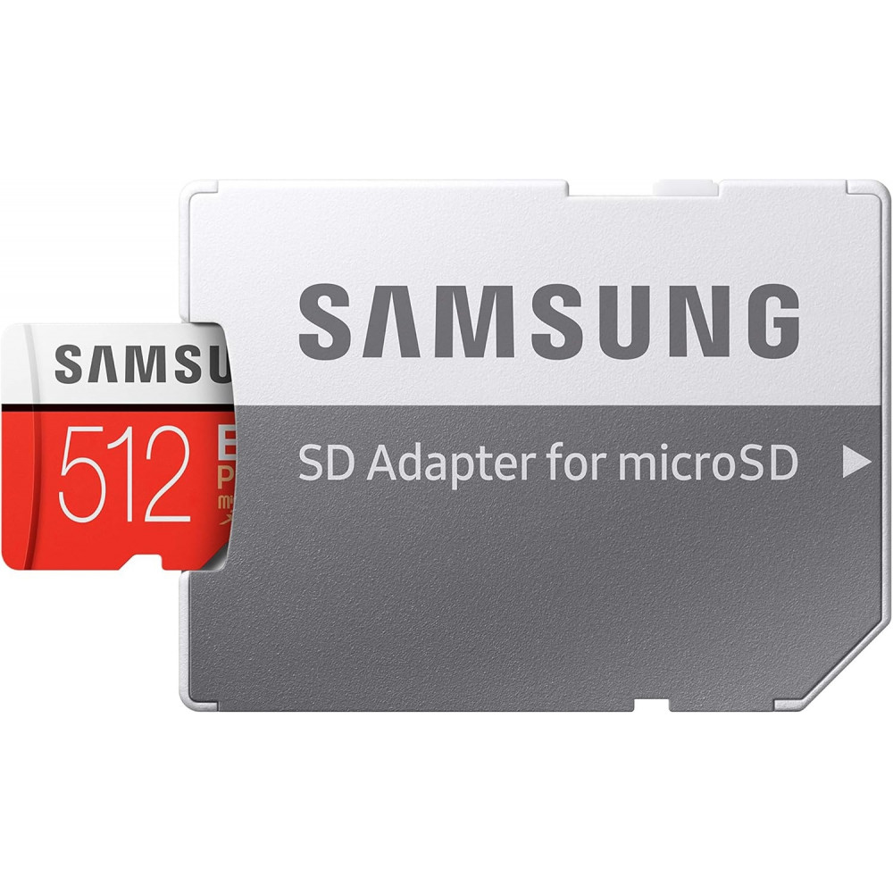 Samsung EVO Plus 512 GB memory card with adapter
