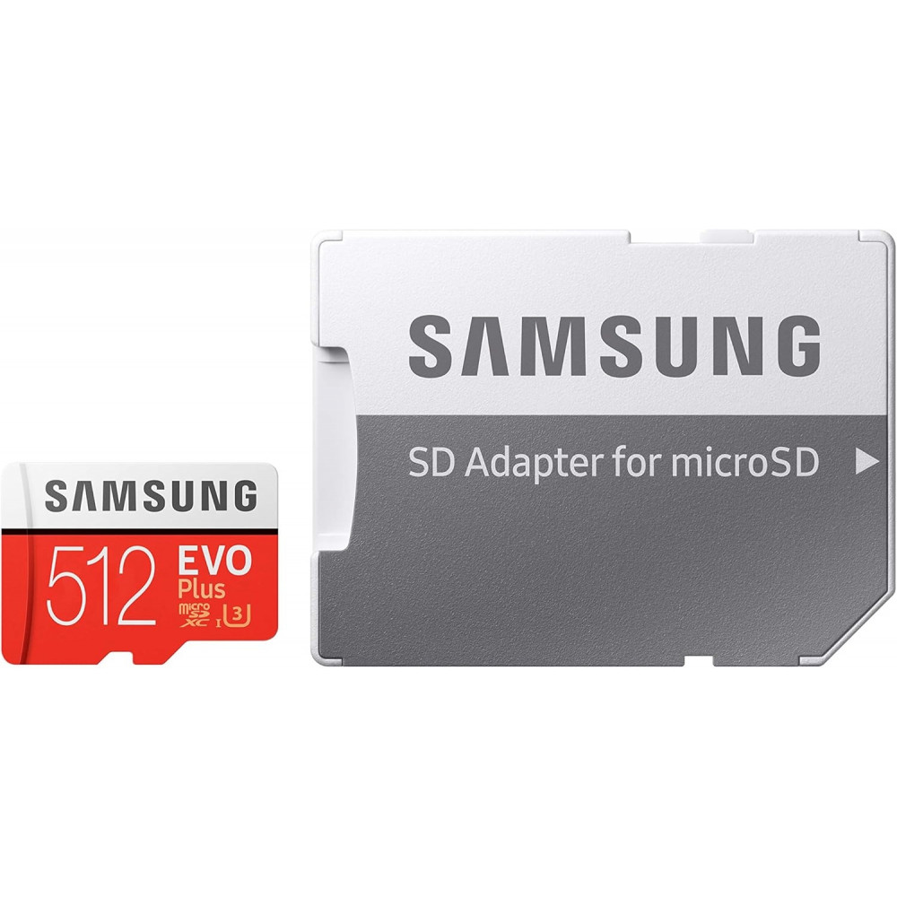 Samsung EVO Plus 512 GB memory card with adapter
