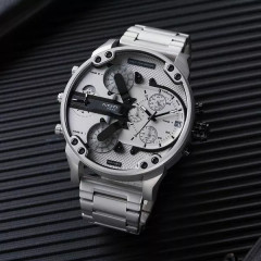 Diesel Mr. Daddy 2.0 Chronograph Quartz DZ7421 Men's Watch, Silver