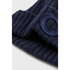 Дитяча шапка біні Hugo Boss з бавовни 3D логотип темно-синя без розміру