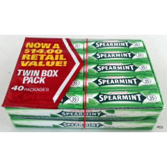 Жувальна гумка Wrigley's Spearmint 40 упаковок по 5 штук