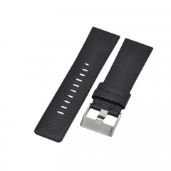 Diesel DZ4323 black leather watch strap, 26 mm, black