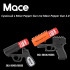 Holster Mace for Pepper Gun 2.0 gas/pepper spray gun, black
