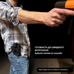 Holster Mace for Pepper Gun 2.0 gas/pepper spray gun, black