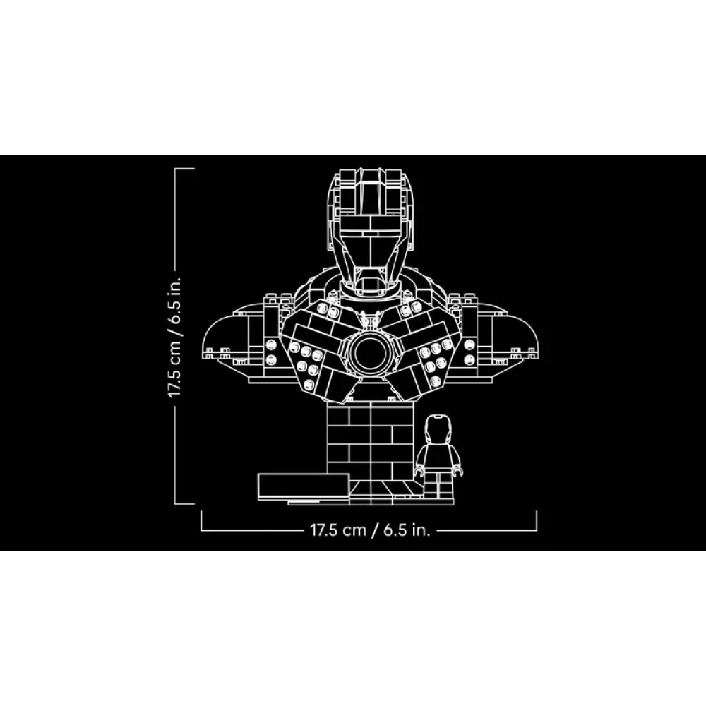 LEGO Marvel Iron Man MK4 Bust 76327 Iron Man Bust