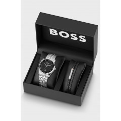 BOSS HB1570177 Gift Set for Men: Watch and Bracelet in Branded Box