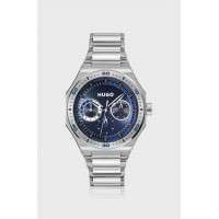 Чоловічий годинник Hugo Boss 58244982 сріблястий з синім циферблатом