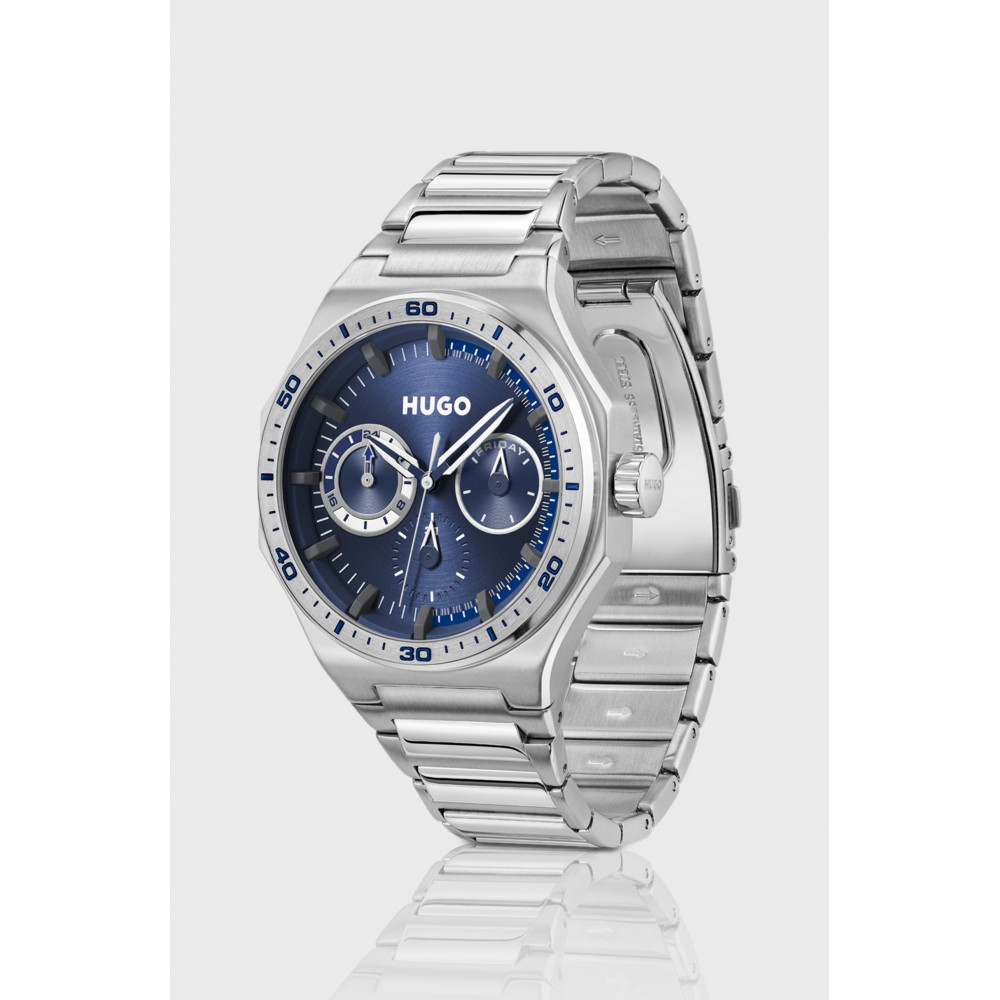 Hugo Boss 58244982 men's watch, silver with blue dial