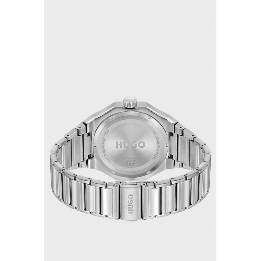 Hugo Boss 58244982 men's watch, silver with blue dial