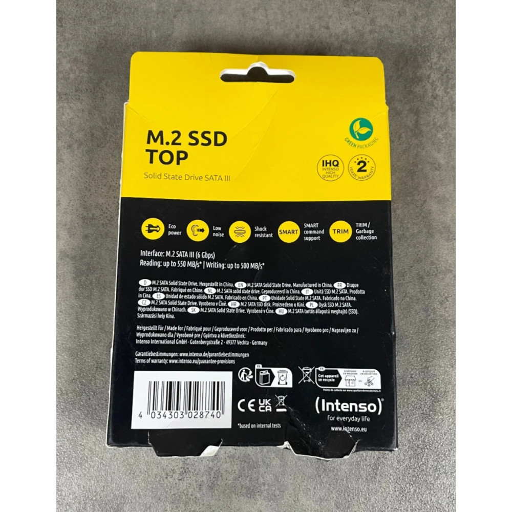 Intenso M.2 Top 1TB Internal SATA III SSD Drive