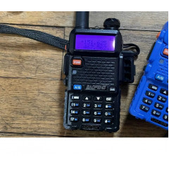 Baofeng UV-5R radio set (3 pieces) battery microphone USB cable earphone.