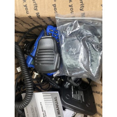 Baofeng UV-5R radio set (3 pieces) battery microphone USB cable earphone.
