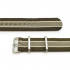 Tactical strap for watches MILTAT G10 Nato Nylon Khaki 20 mm.