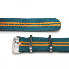Tactical watch strap MILTAT G10 Nato Nylon 20 mm (blue and yellow)
