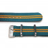 The strap for tactical watches MILTAT G10 Nato Nylon 20mm (blue and yellow).