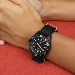 Tactical watch strap MILTAT G10 Nato Nylon IP Gold Black 22 mm