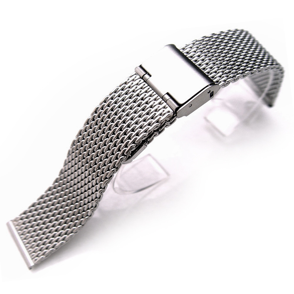 Браслет для годинника Taikonaut Mesh Watch Band з вінтажною застібкою Interlock Clasp 22 мм