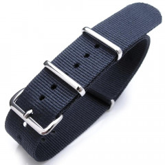 Tactical watch strap MILTAT G10 Nato Nylon Navy Blue 20 mm
