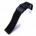 Taikonaut PVD Black Mesh Watch Band with Push-Button Clasp (20 mm)