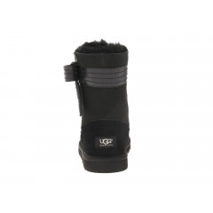 Уги UGG Australia Josette Black з декоративним шкіряним бантом збоку (розмір 38)