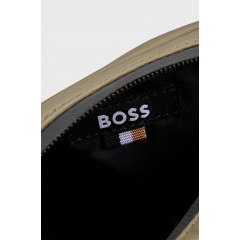 Сумка-репортер чоловіча BOSS світло-зелена