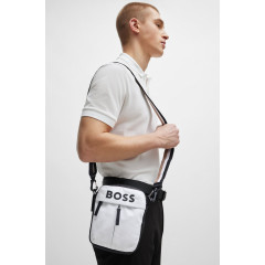 Men's white BOSS reporter bag