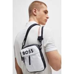 Men's white BOSS reporter bag
