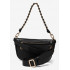 Women's leather waist bag Michael Kors XS SLING PACK MSGR (color - black)