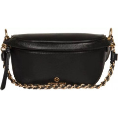 Women's leather waist bag Michael Kors XS SLING PACK MSGR (color - black)