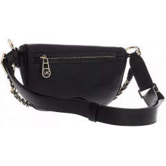 Women's leather waist bag Michael Kors XS SLING PACK MSGR (color - black)