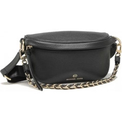 Women's leather waist bag Michael Kors XS SLING PACK MSGR (color - black)