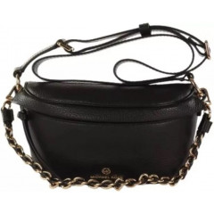 Women's leather waist bag Michael Kors XS SLING PACK MSGR (color - black)