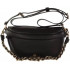 Women's leather waist bag Michael Kors XS SLING PACK MSGR (color - black)