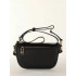 Women's leather waist bag Michael Kors XS SLING PACK MSGR (color - black)