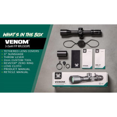 Оптичний приціл Vortex Venom FFP 3-15x44 з тактичною сіткою EBR-7C